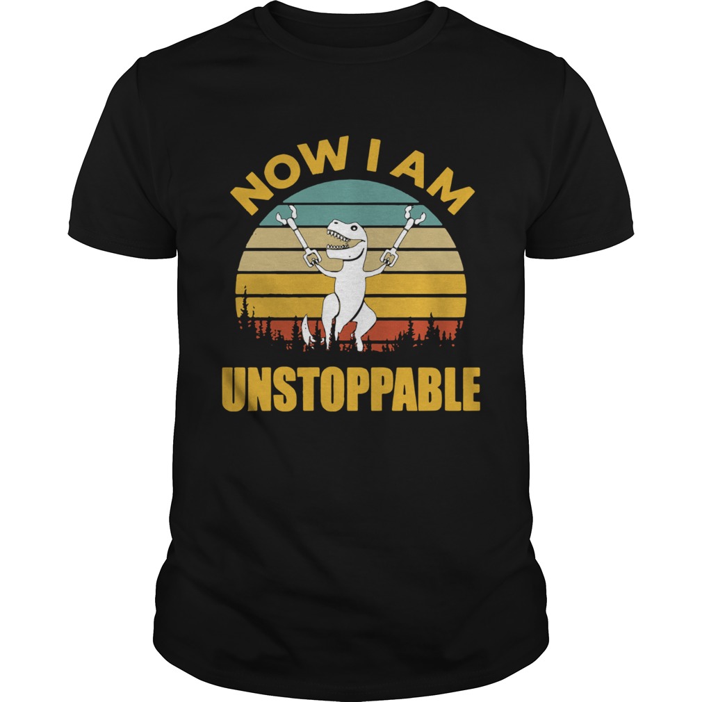 Stranger Things 3 Vintage I am unstoppable T Rex shirt