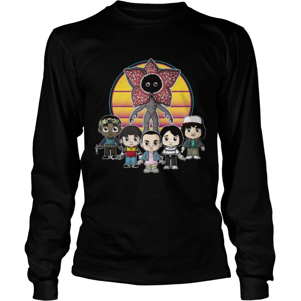 Stranger Things Demogorgon and characters chibi LongSleeve