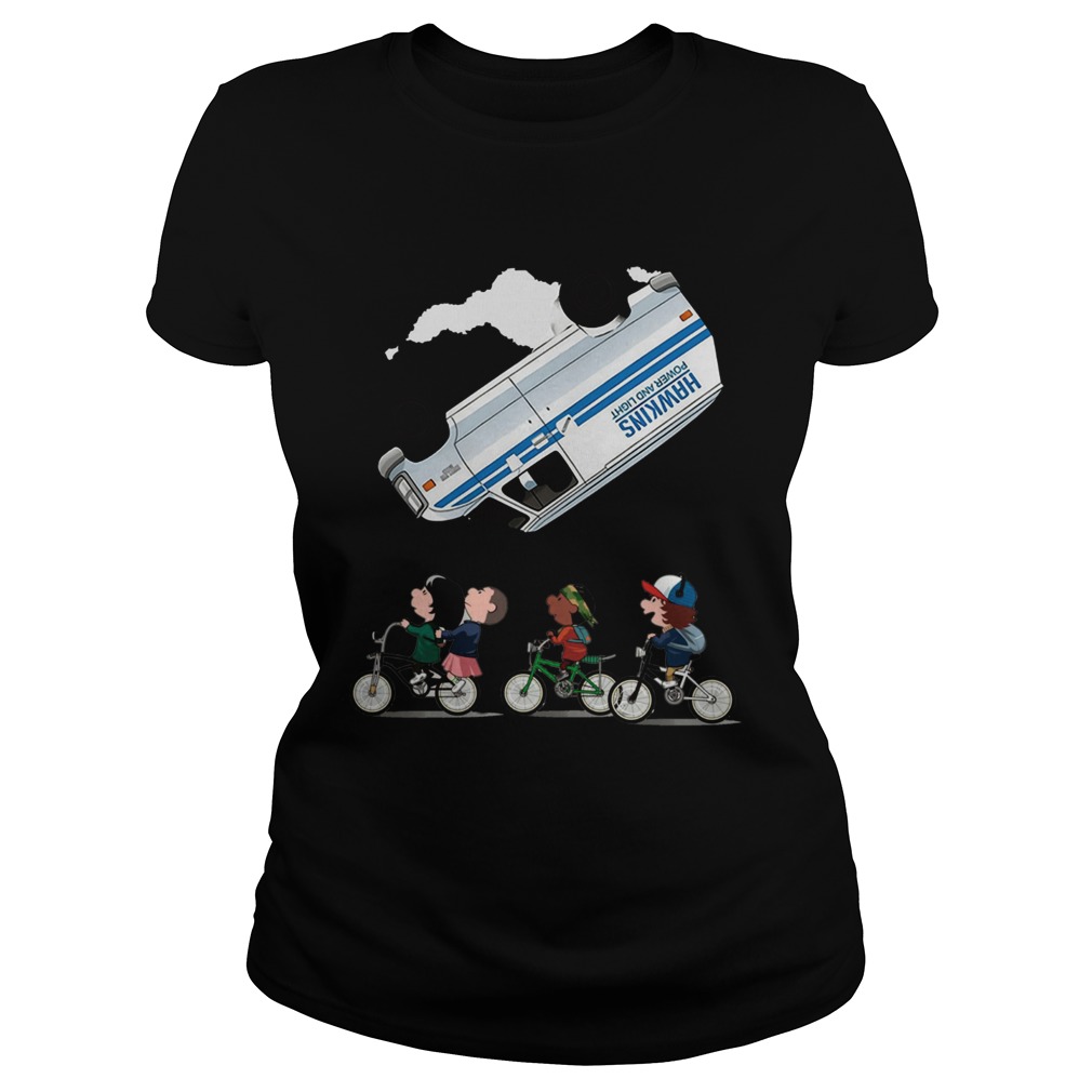 Stranger Things Eleven flip over the Van Hawkins power and light Classic Ladies