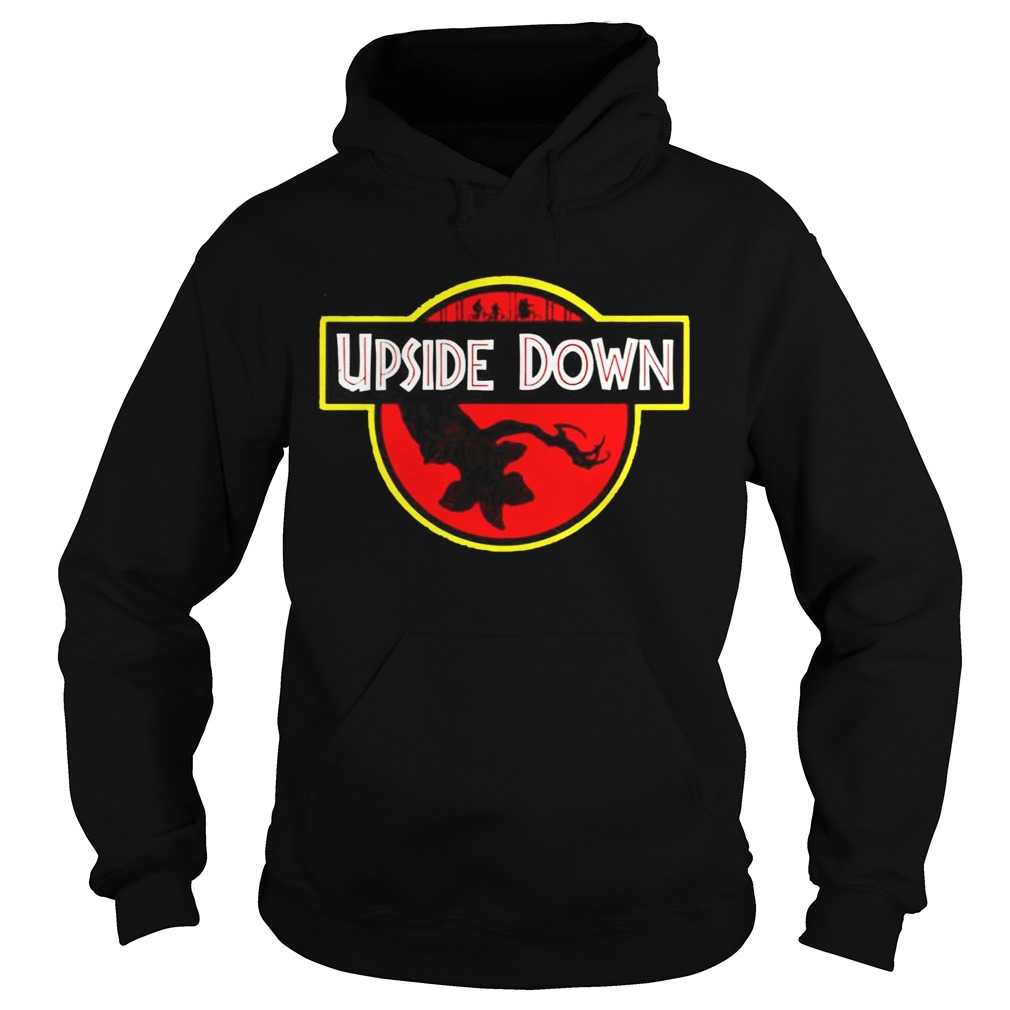 Stranger Things Upside Down Jurassic Park Badge TShirt Hoodie