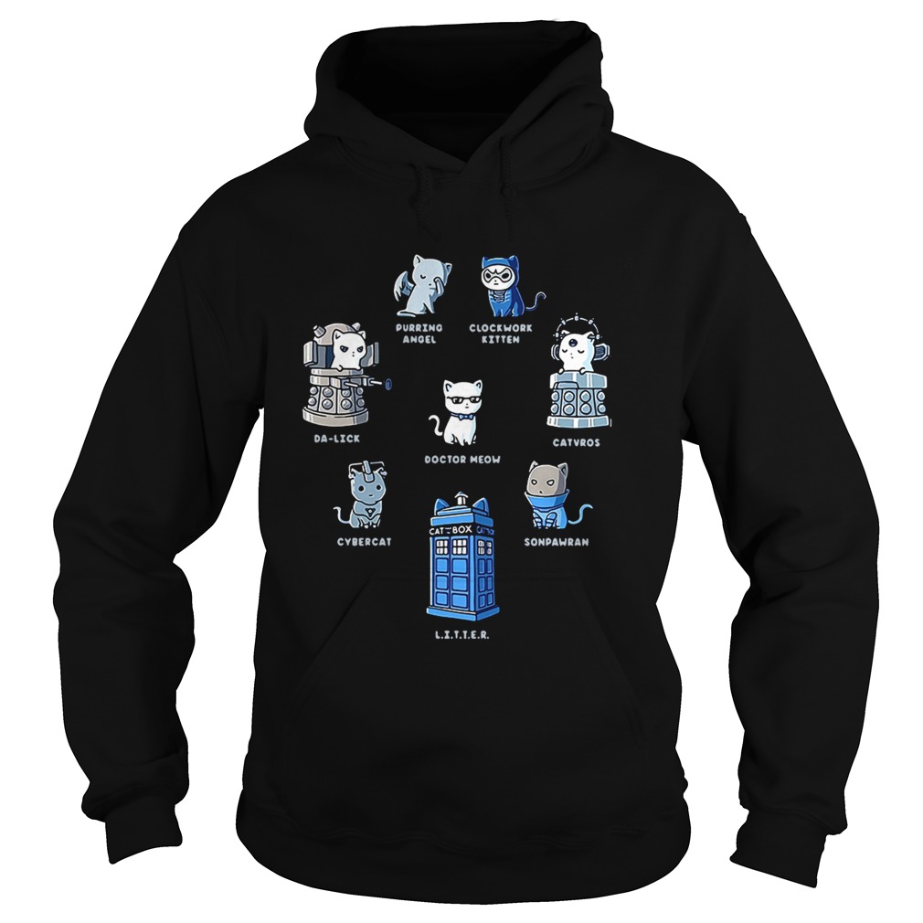 Tardis cats Doctor meow Doctor Who Hoodie