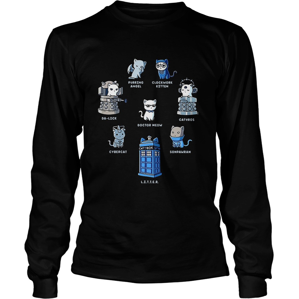 Tardis cats Doctor meow Doctor Who LongSleeve