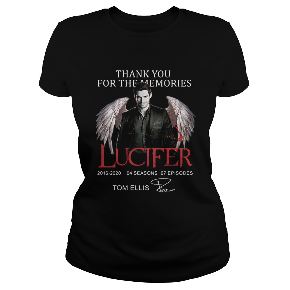 Tom Ellis Thank you for the memories Lucifer signature Classic Ladies