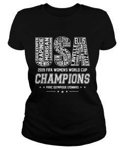 USA Womens World Cup Champions 2019 Team Name TShirt Classic Ladies