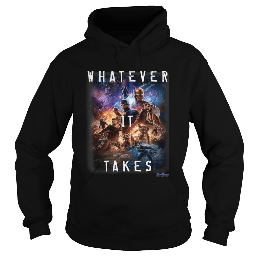 Universe Marvel Avengers Endgame Movie Poster Whatever It Takes Hoodie