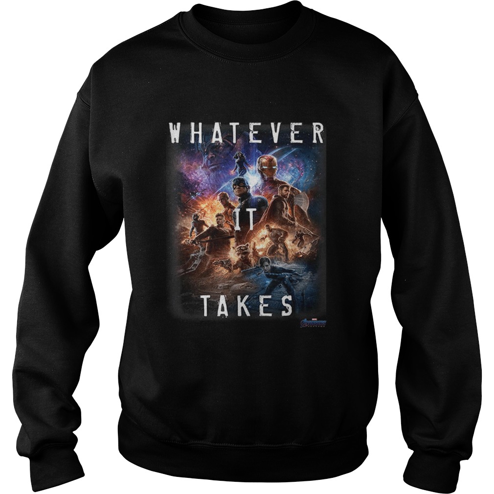 Universe Marvel Avengers Endgame Movie Poster Whatever It Takes Sweatshirt