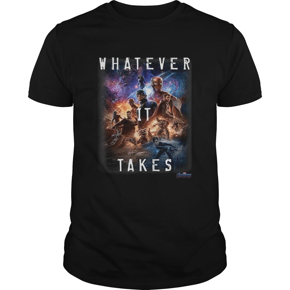 Universe Marvel Avengers Endgame Movie Poster Whatever It Takes Unisex