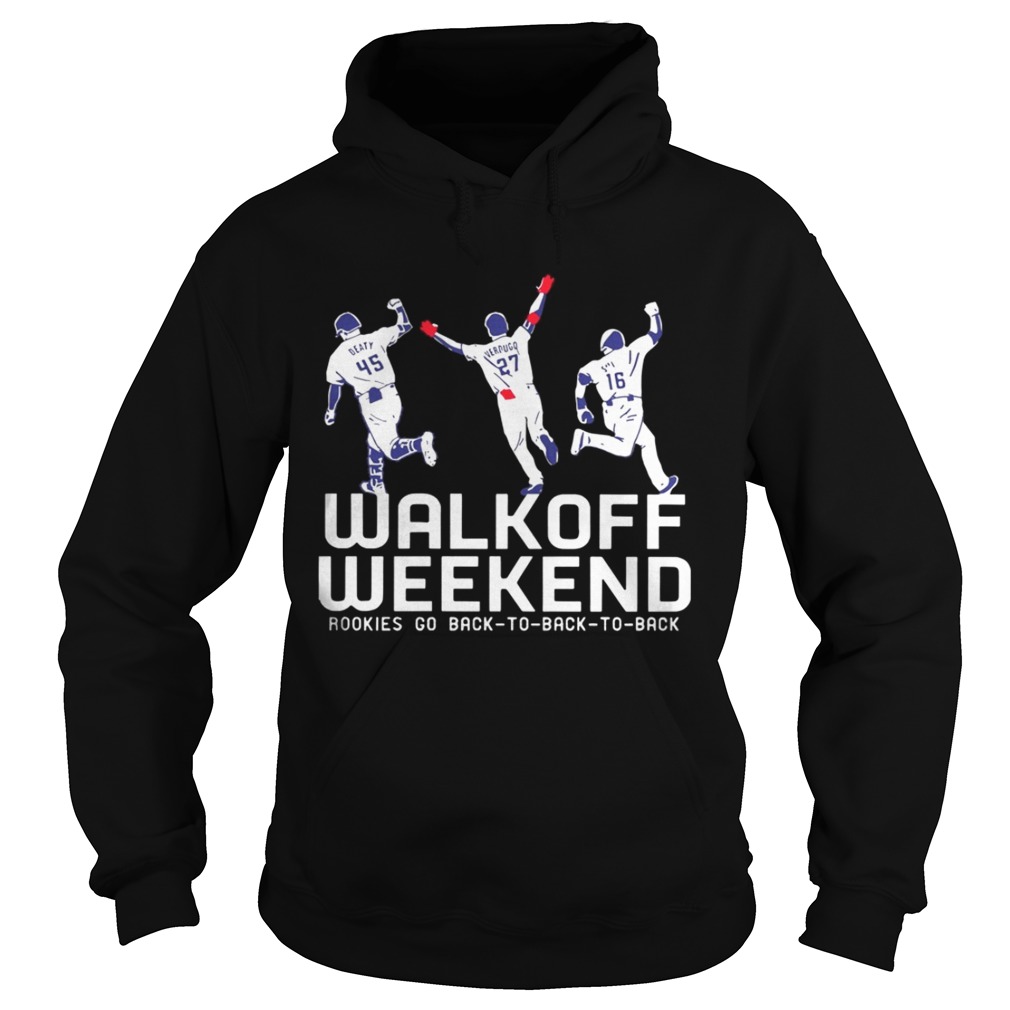 Walk Off Weekend Rookies Go Back To Back To Back Shirt Hoodie