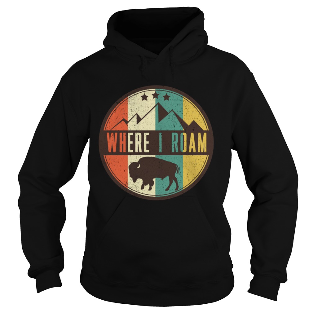 Where I roam Bull Hoodie