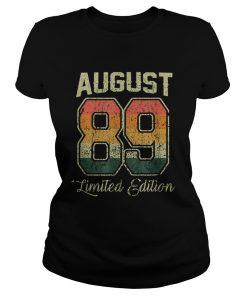 1565419267Pretty Vintage 30th Birthday August 1989 Sports Jersey  Classic Ladies