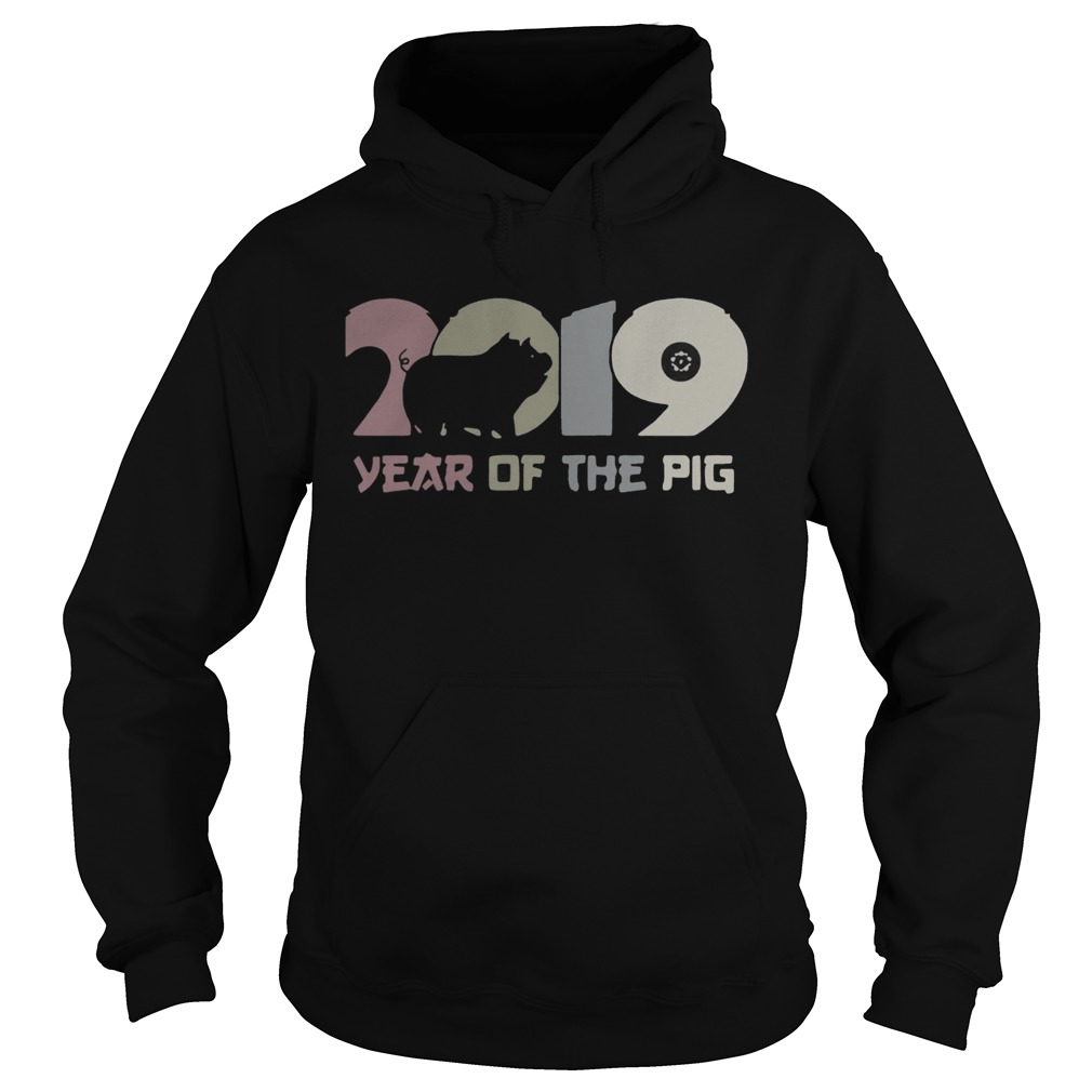 2019 year of the pig vintage Hoodie