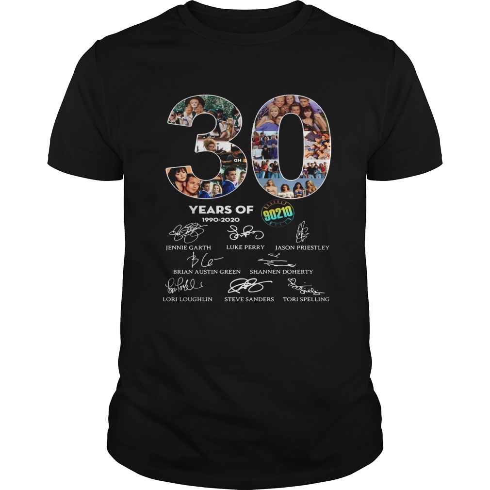 30 Years of 90210 2020 signature shirt