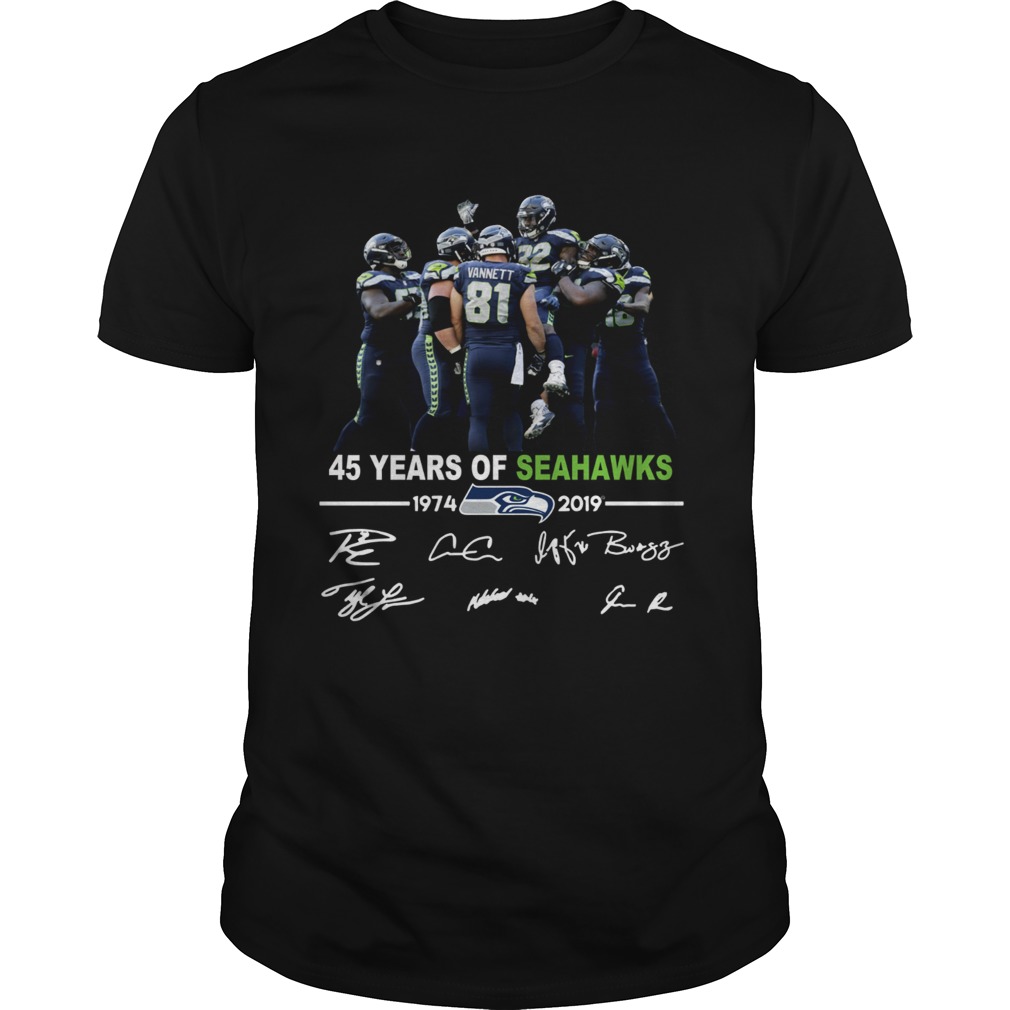 45 years of Seahawks 1947 2019 shirt