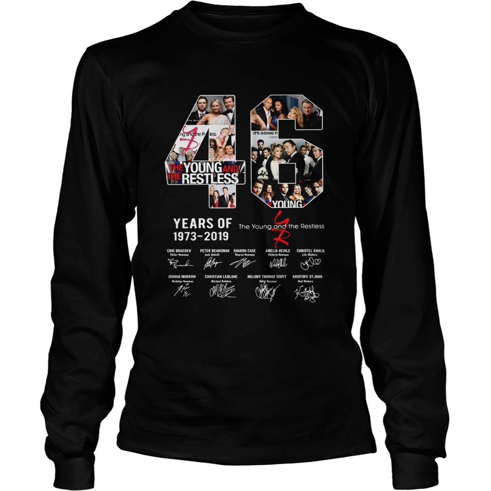 46 years of 1973 2019 the Young and the restless signature LongSleeve