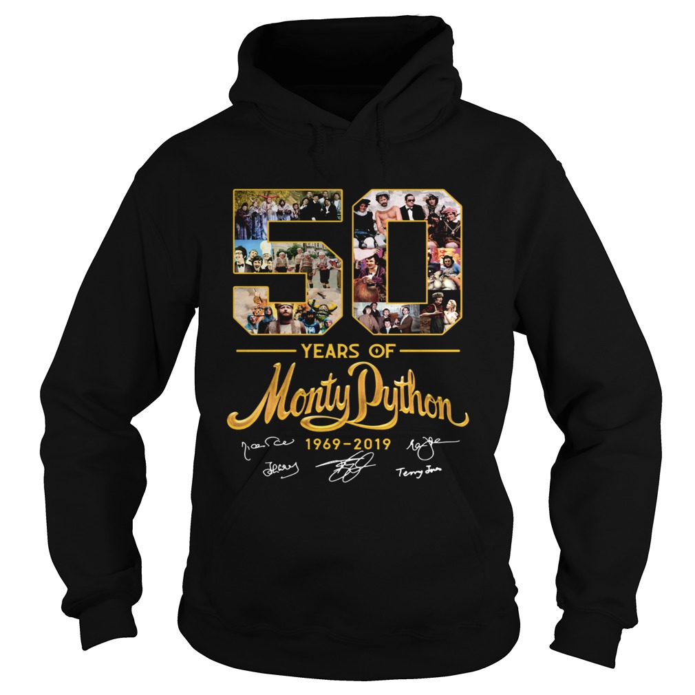 50 years of Monty Python 1969 2019 signature Hoodie