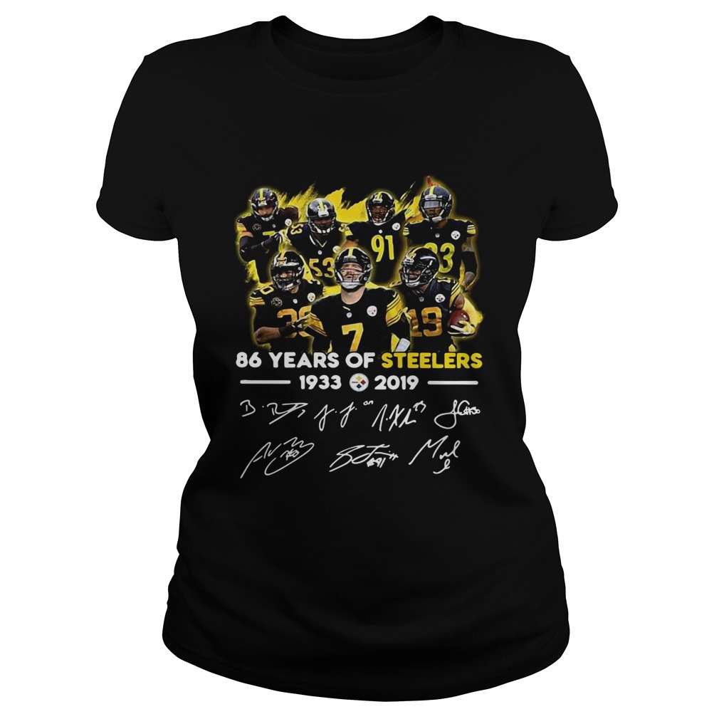 86 Years of Steelers 19332019 signatures Classic Ladies