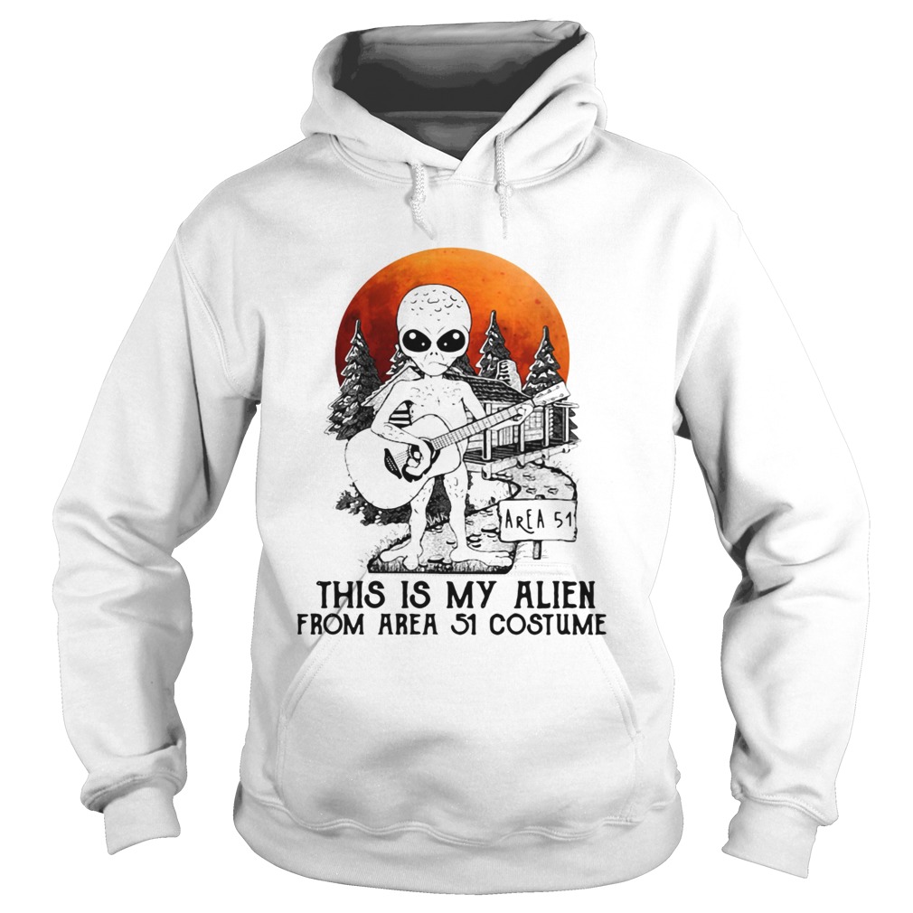 Alien play guitar this is my Alien from Area 51 costume Hoodie