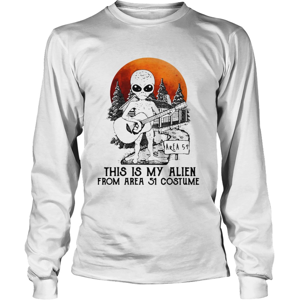 Alien play guitar this is my Alien from Area 51 costume LongSleeve