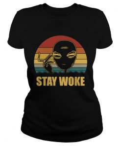 Alien smoke stay woke vintage  Classic Ladies