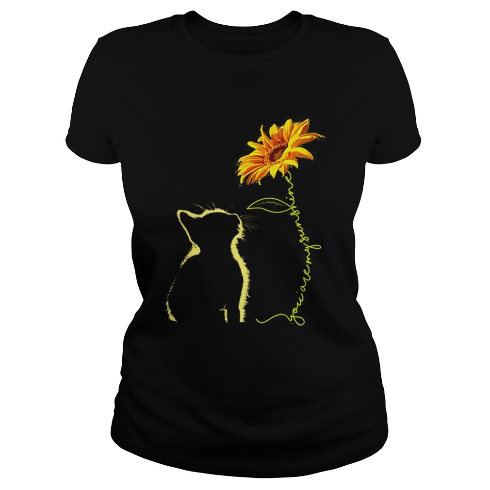 Awesome Cat You Are My Sunshine Sunflower Classic Ladies