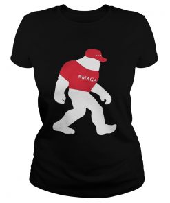 Bigfoot Wearing Maga Hat Trump Republican  Classic Ladies