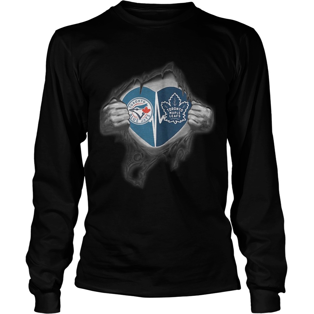 Blue Jays Maple Leafs Its in my heart inside me LongSleeve
