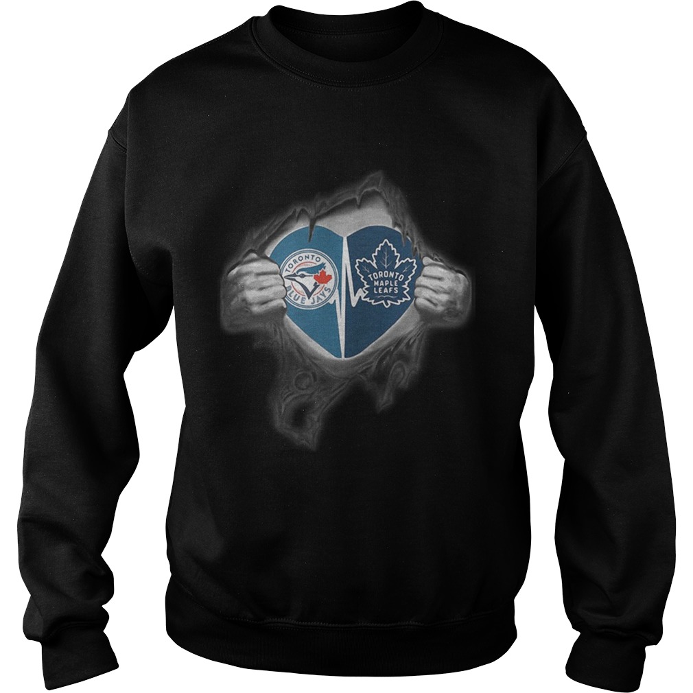 Blue Jays Maple Leafs Its in my heart inside me Sweatshirt