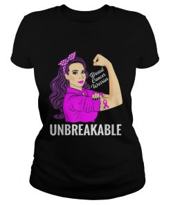 Breast Cancer Awareness Warrior Unbreakable Metastatic  Classic Ladies