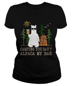 Camping you say alpaca my bag with beer  Classic Ladies