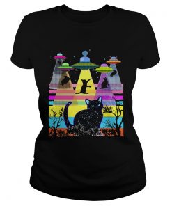 Cats UFO color  Classic Ladies