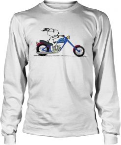 Cool Snoopy riding motorcycle Peanuts  LongSleeve