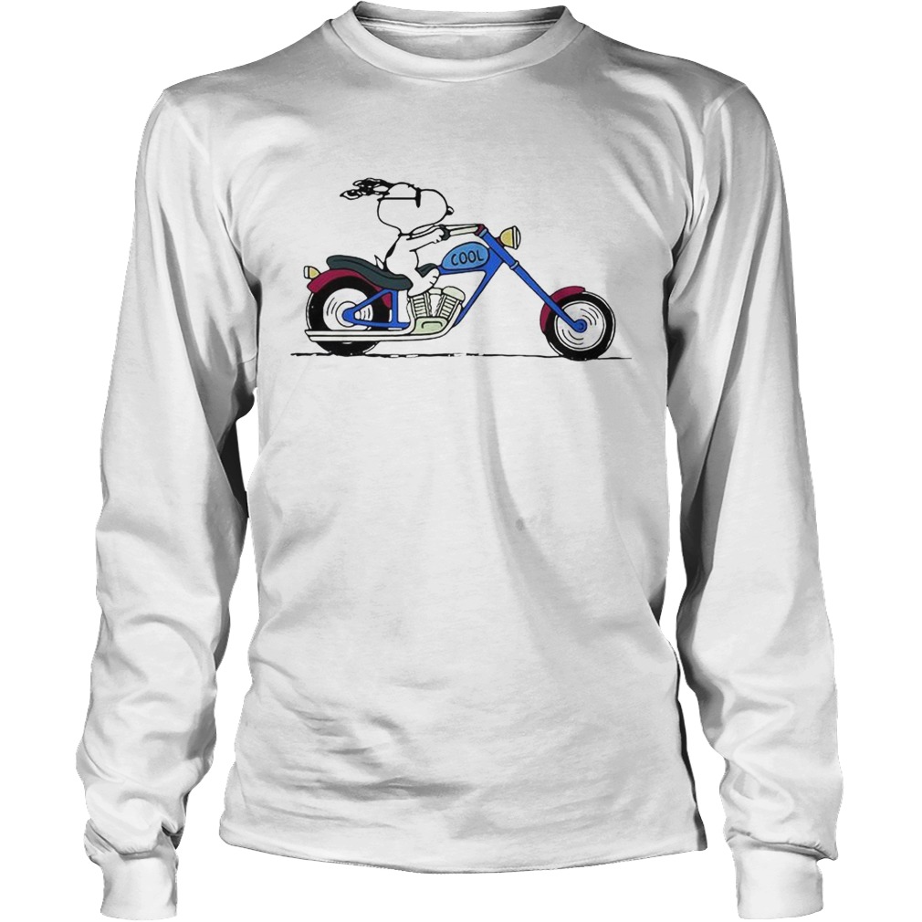 Cool Snoopy riding motorcycle Peanuts LongSleeve