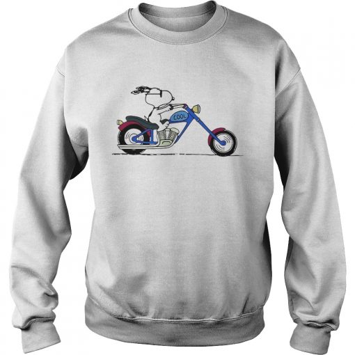 Cool Snoopy riding motorcycle Peanuts  Sweatshirt