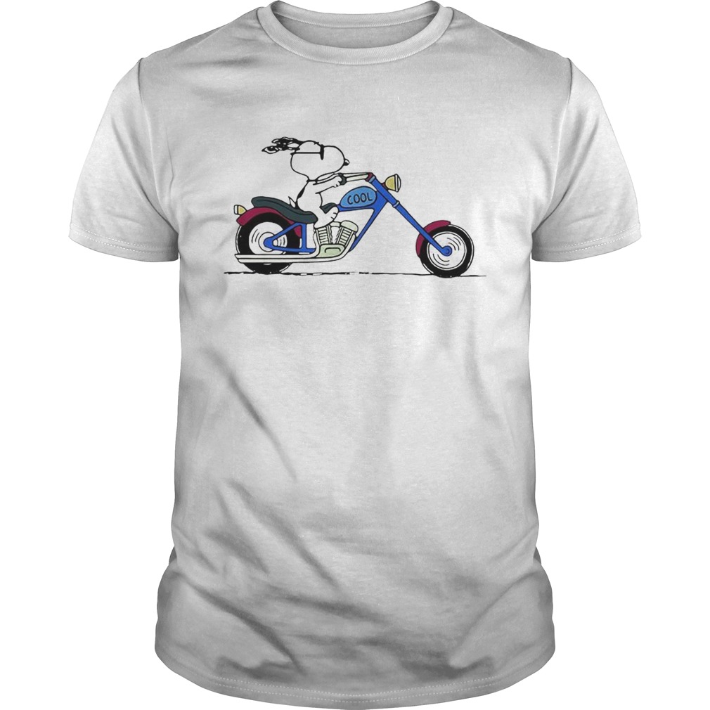 Cool Snoopy riding motorcycle Peanuts Unisex