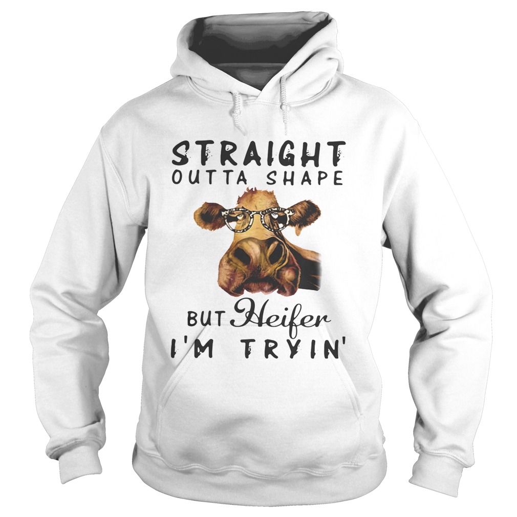 Cow straight outta shape but heifer Im tryin Hoodie