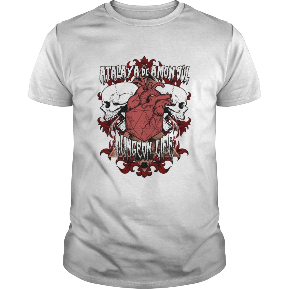 D20 heartdungeon life tshirt