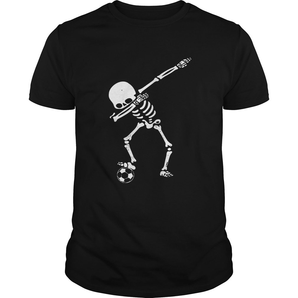 Dabbing Soccer skeleton TShirt