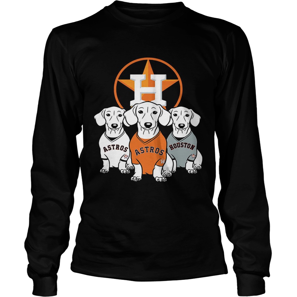 Dachshund Houston Astros LongSleeve