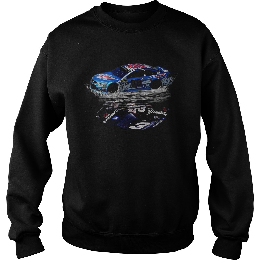 Dale Earnhardt Jr Car water mirror reflection Sweatshirt