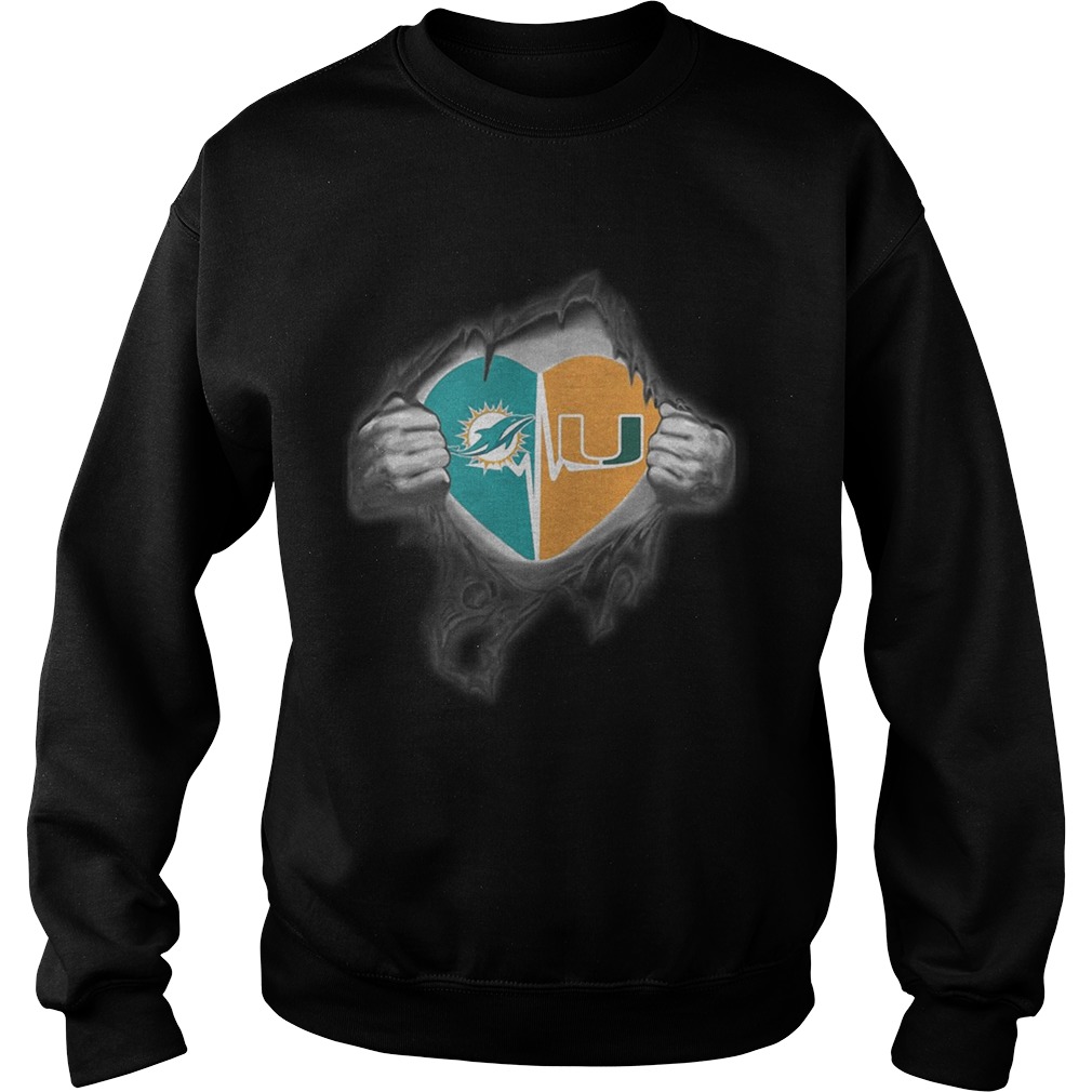 Dolphins Hurricanes Its in my heart inside me Sweatshirt
