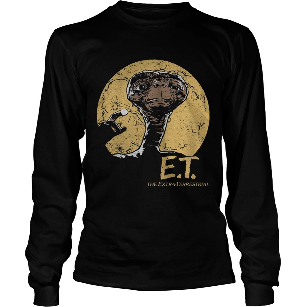 ET The Extra Terrestrial Aliens Moon Science Fiction Film Fans Women Men Shirts LongSleeve