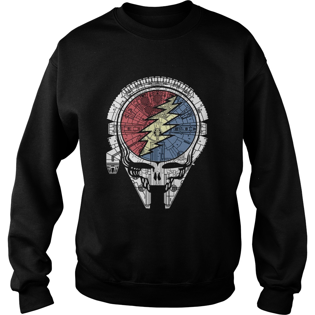 Grateful dead steal your face Millennium Falcon Sweatshirt