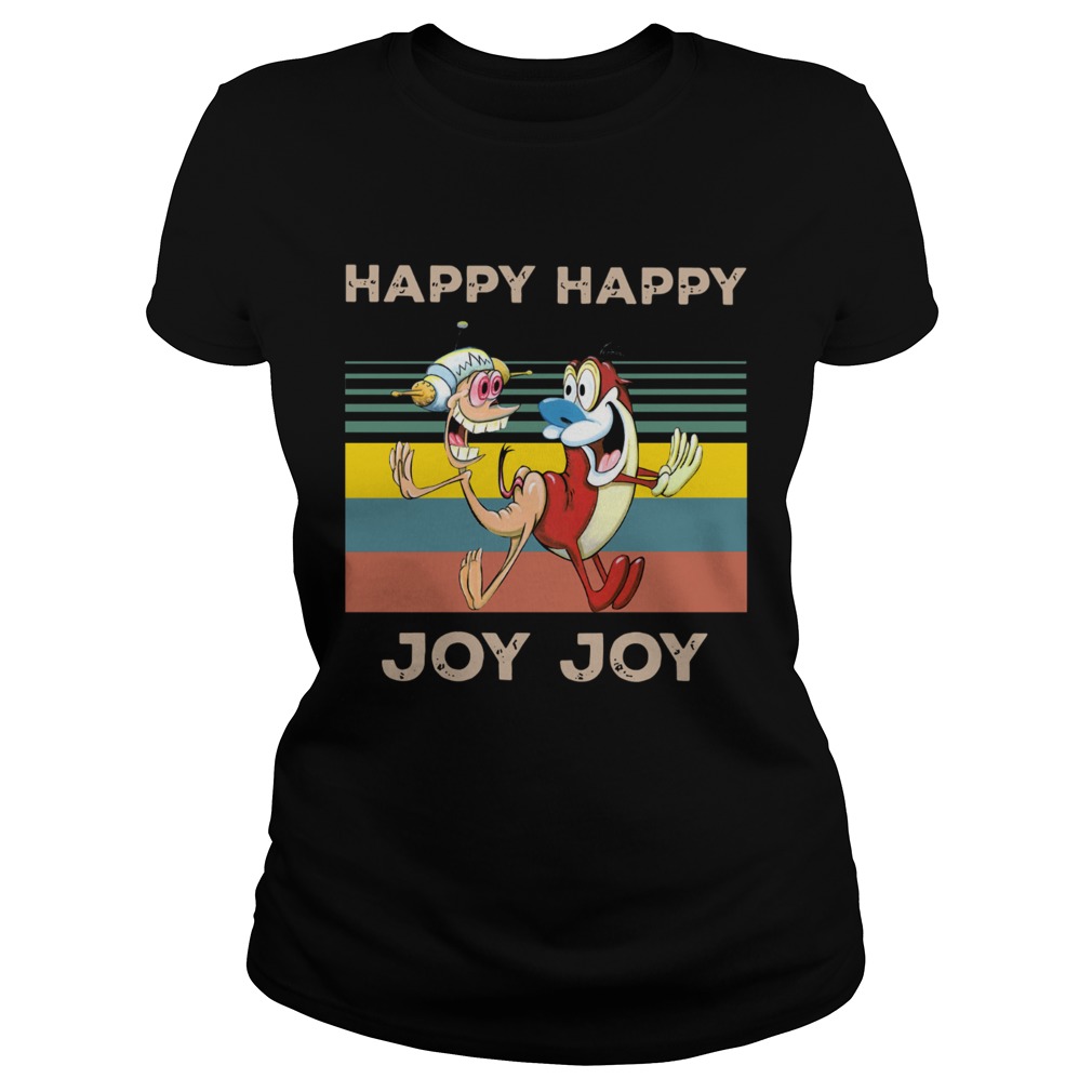 Happy Happy Joy Joy Mighty Fine Ren and Stimpy vintage Classic Ladies