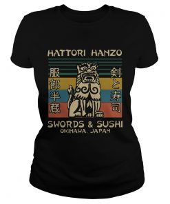 Hattori Hanzo Swords and Sushi Okinawa Japan vintage  Classic Ladies