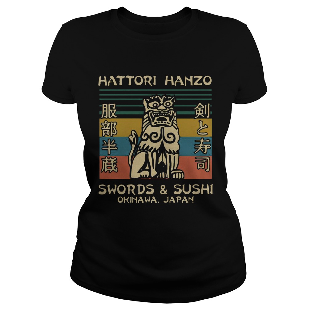 Hattori Hanzo Swords and Sushi Okinawa Japan vintage Classic Ladies