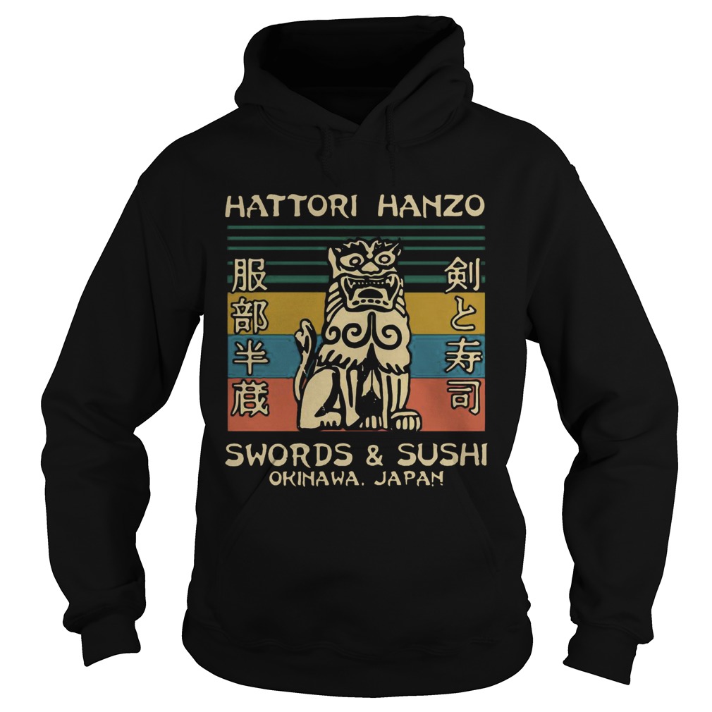 Hattori Hanzo Swords and Sushi Okinawa Japan vintage Hoodie