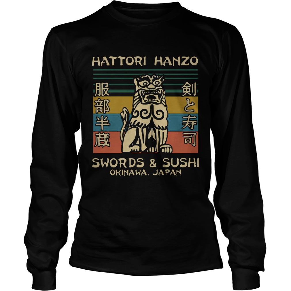 Hattori Hanzo Swords and Sushi Okinawa Japan vintage LongSleeve