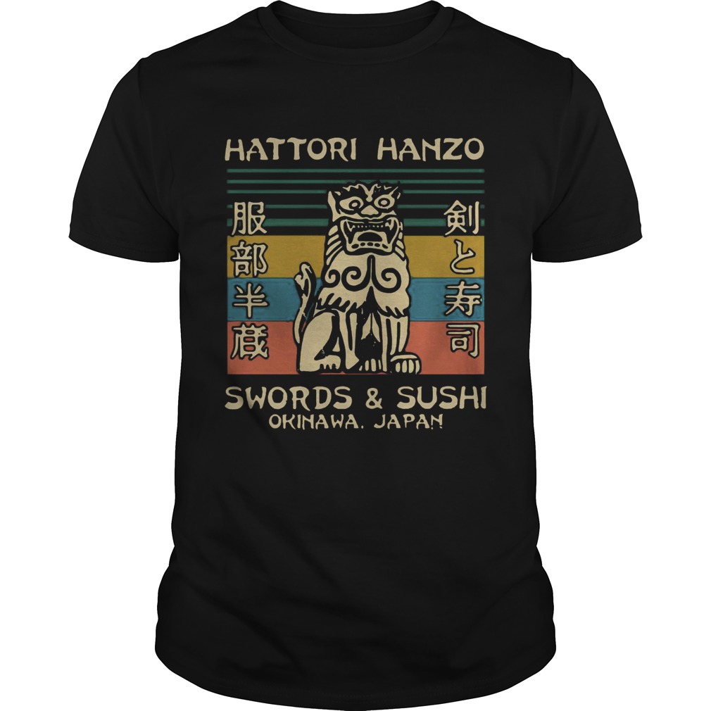 Hattori Hanzo Swords and Sushi Okinawa Japan vintage shirt