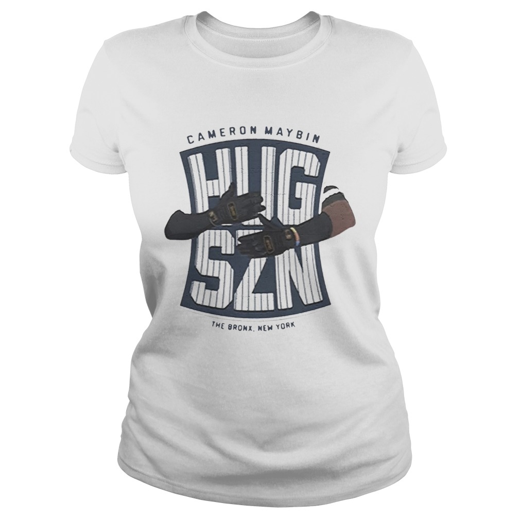 Hug szn by cameron maybin x bronx pinstripes t Classic Ladies