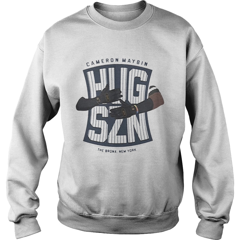 Hug szn by cameron maybin x bronx pinstripes t Sweatshirt